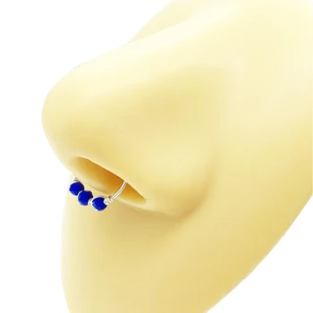 2021 Нов ръчно изработен четири кристал фалшив нос пръстен жени момичета нос пиърсинг бижута пиърсинг Нариз Аро Нариз