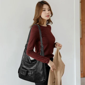 2024 НОВО горещи жени кожени чанти жени пратеник чанти дизайнер crossbody чанта жени горната дръжка чанти голяма пазарска чанта през рамо