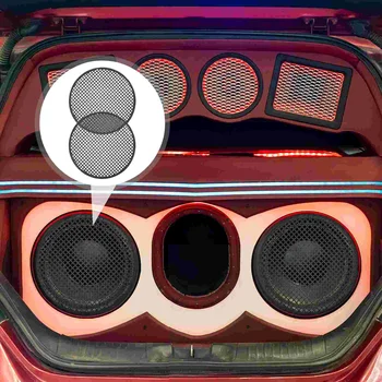 2pcs Автомобилен аудио високоговорител Net Car Speaker Декоративен капак 65 инчов грил капак