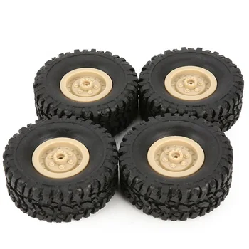 4Pcs гумени джанти гуми гуми за RC 1/16 катерене верижен автомобил WPL B-1 / B-24 / C-14 / C-24 / B-16 камион модел резервни части аксесоар