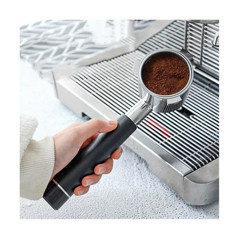 51mm бездънен портафилтър за Delonghi 9 Series, неръждаема стомана кафе еспресо машина дръжка с кошница филтър, A