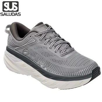 Bondi 7 Луксозни дизайнерски мъжки спортни маратонки Дишащи амортизиращи спортни обувки за бягане Треньори Леки мрежести маратонки за тенис
