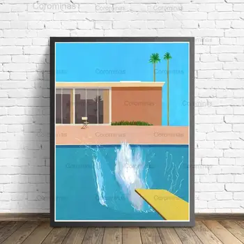 David Hockney Art Prints Exhibition Vintage Canvas Poster Abstract Artwork Painting Modular Pictures for Interior Wall Art Decor