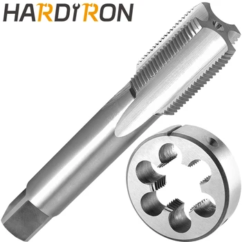 Hardiron M30 X 2 Комплект за кран и матрица Лява ръка, M30 x 2.0 Кран за резба на машината & Кръгла матрица