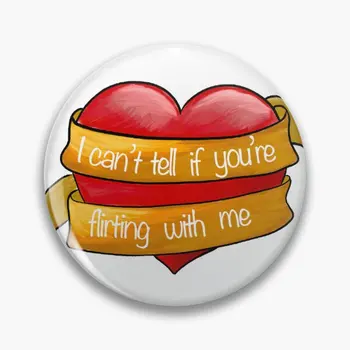 I Ca Not Tell If You Re Flirting With Me Soft Button Pin Badge Women Cute Lover Decor Clothes Hat Metal Cartoon Creative Gift