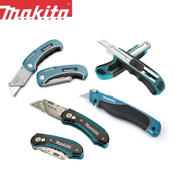 Makita Ръчни инструменти Полезен нож Метално трапецовидно острие за рязане на хартия за тапети D-58855 B-65785 B-65501 E-11520