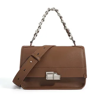 Motingsome мода пролетта нова чанта луксозна естествена кожа рамо чанта рамо верига портмонета шик дама чанта Tote 2024