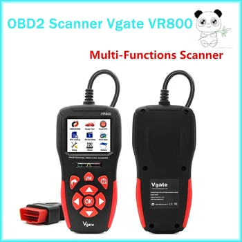 OBD2 скенер Vgate VR800 четец на кодове за кола с руски автомобилен OBD 2 инструмент за диагностика на автомобили PK Bluetooth ELM327 AS500 KW850