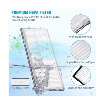 Roller Brush HEPA Filter Mop Cloth for Roborock S8 Pro Ultra / S8+/ S8 PLUS / S8 Аксесоари за прахосмукачки