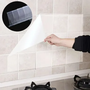 Анти-мръсна кухня масло доказателство стена стикер водоустойчив ясно стена защитен филм електростатичен удебелен