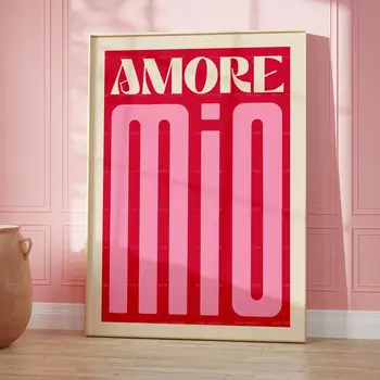 Вдъхновена музика Amore Mio Музика Текстове на песни Концерт Инди рок подарък концерт стена изкуство платно живопис плакати за хол домашен декор