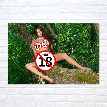 Възрастен модел платно картини секси момиче плакати стена арт отпечатъци картина за спалня дома декор без рамка