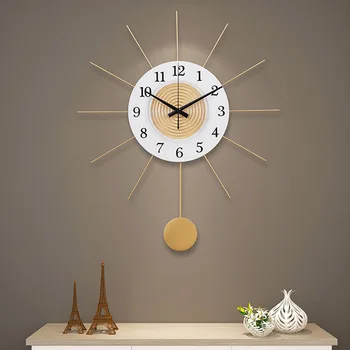 Голям 3d стенен часовник изкуство елегантен открит реколта часовник цифров хол луксозен relogios de parede стая декорации MX50WC