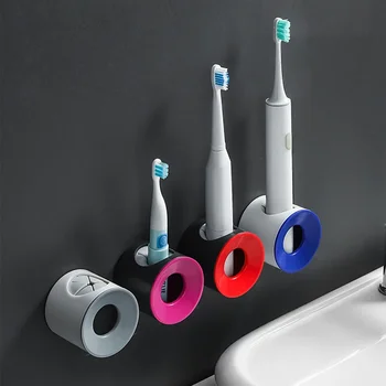  Държач за четка за зъби за електрически стени Самозалепващи семейства Стойка Rack Стенни куки Съхранение Аксесоари за баня