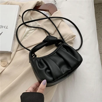Зимен стил 2020 Bolsas мека кожа Луксозни чанти Дамски чанти Дизайнерски мулти-джобни чанти за рамо за жени Sac