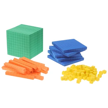 Математически блокове Броене на кубчета Играчка Детска образователна база Манипулативи Десет играчки Броячи на играчки Стойност Място Куб Свързващ комплект