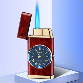 Метална запалка за мъже Ветроупорни запалки, цигари ЗапалкаБутан факел Аксесоари за пушене Джаджи Нова запалка за часовник, 2021