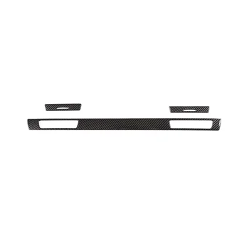 Табло Държач за чаши Декоративни ленти Подстригване стикери за BMW Серия 3 E90 2005-2012 Аксесоари за автомобили, ABS въглеродни влакна