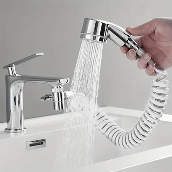 Фосет удължител външен душ глава кранче за баня адаптер приставка мивка кранче външен комплект душ глава